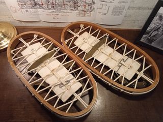 Raquetas Nieve Ejército Español Madera