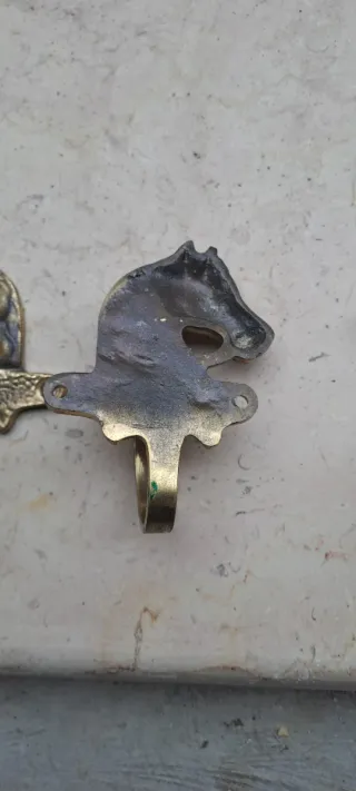 5 Appendini cavallo in lega ottone