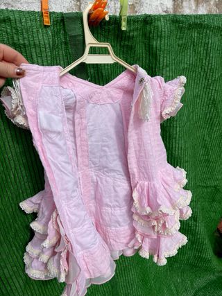 Traje de Flamenca de Niña 1-2 Años rosa bebe