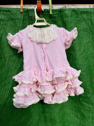 Traje de Flamenca de Niña 1-2 Años rosa bebe