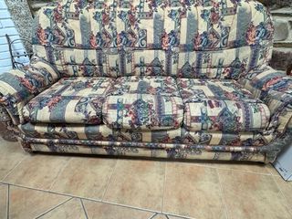 Sofá Cama 3 Plazas Tela Multicolor