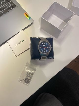 Reloj Lacoste Azul y Plateado