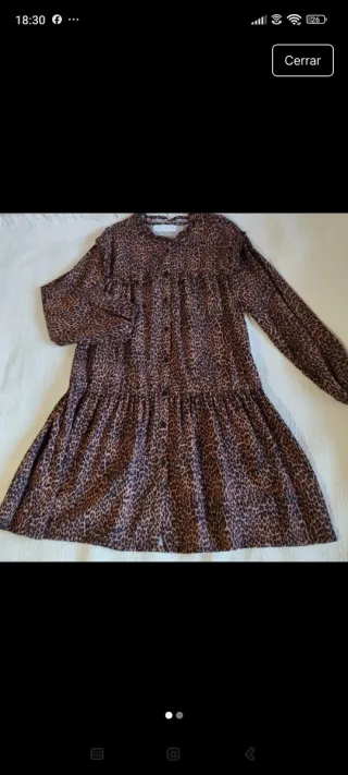 Vestido niña estampado animal print