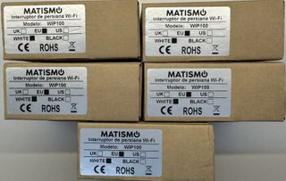 5 Interruptores de persianas MATISMO WIP100 Blanco