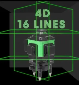 Nivel Láser 4D 16 Líneas Trípode Accesorios