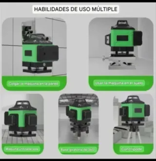Nivel Láser 4D 16 Líneas Trípode Accesorios