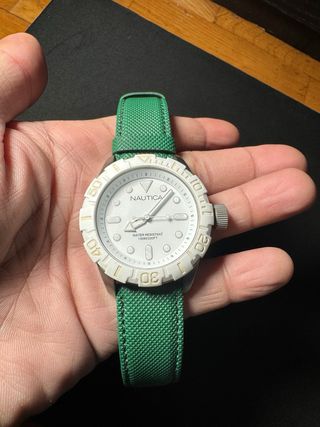 Reloj Nautica Diver 100M Correa Verde