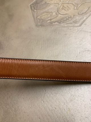 Cinturón Celine Marrón y Dorado