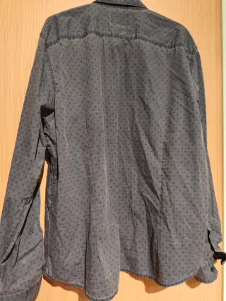 Camisa de hombre con estampado, tipo vaquera