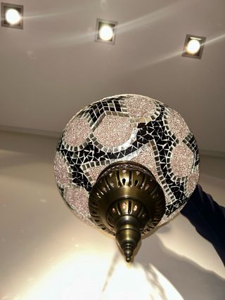 Lámpara de techo estilo árabe mosaico
