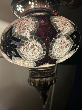 Lámpara de techo estilo árabe mosaico