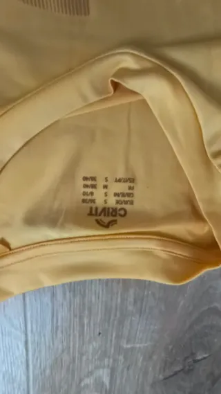 Camiseta deportiva Crivit amarilla TS