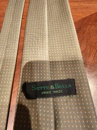 Corbata Sette&Bello Seda 100% Oro