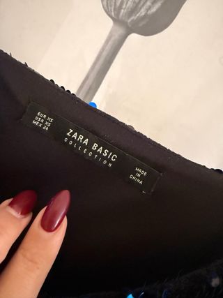 Top lentejuelas Zara