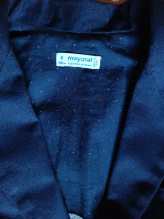 Traje de Comunión Azul Marino Mayoral Talla 8 Años