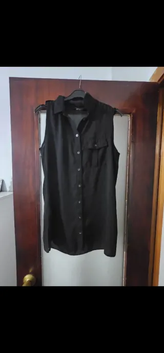 Camisa Vestir Tirantes Negra