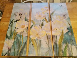 Tríptico de Flores - Decoración Pared