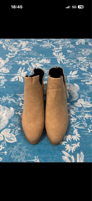 Botines beige/marrón para chica