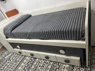 Cama nido 4 cajones + 2 colchones