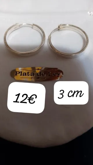 Pendientes Aro Plata de Ley