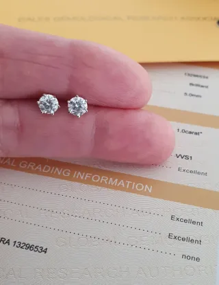 Pendientes Punto de Luz Moissanitas