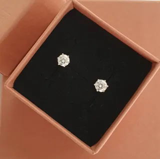 Pendientes Punto de Luz Moissanitas