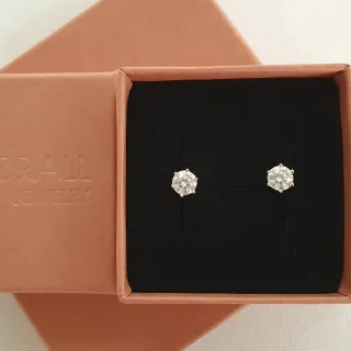 Pendientes Punto de Luz Moissanitas