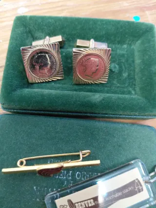 Lote Gemelos y Pisacorbatas Años 70