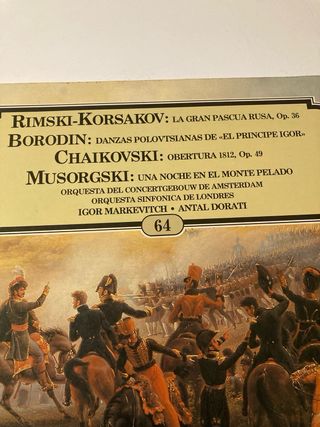 Vinilo Clásico: Rimski-Korsakov, Borodin, Tchaikov