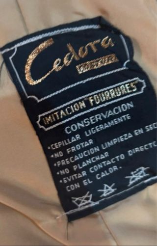 Abrigo de pelo beige