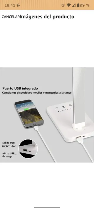 Lámpara Escritorio LED 33cm