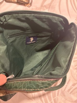 Bolso U.S. Polo Assn. Beige y Verde