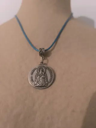 Collar Virgen Consolación Zamak Plata