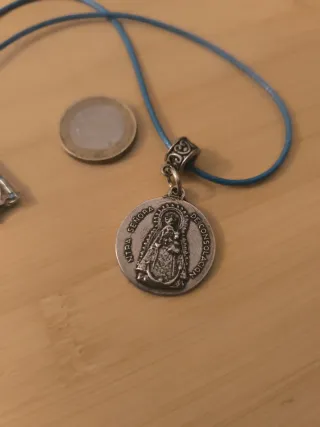 Collar Virgen Consolación Zamak Plata