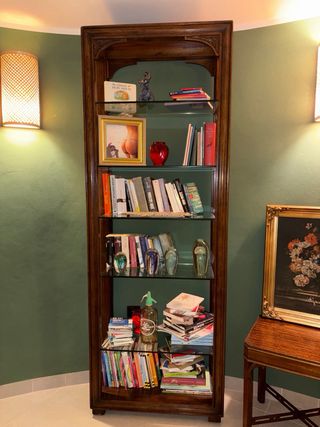 1 o 2 estanterías madera maciza y cristal