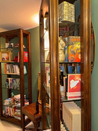 1 o 2 estanterías madera maciza y cristal