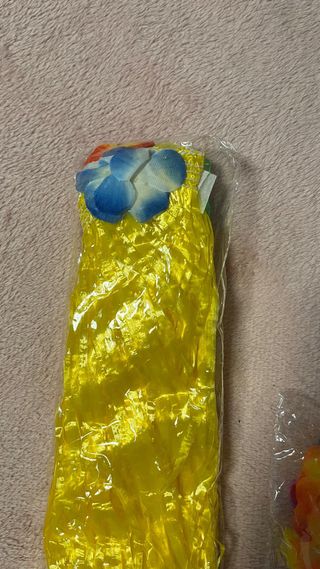 Disfraz Hawaiano Falda y Collar Flores