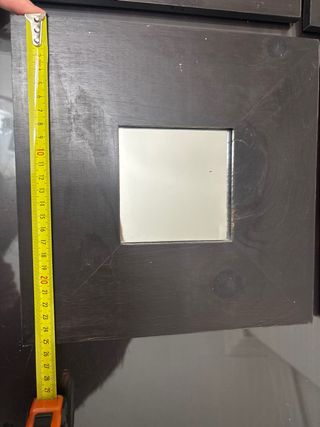 Conjunto 4 Espejos Cuadrados Madera y Cristal