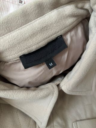 Casaco bege oversized homem