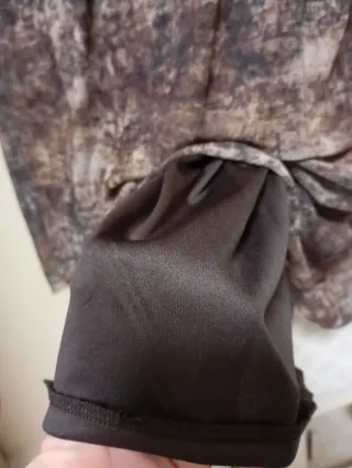 Falda Pull&Bear Estampada Marrón Talla S