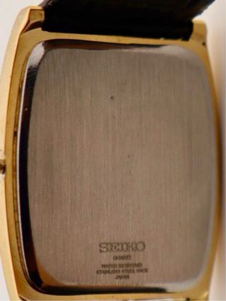 Orologio Seiko Vintage Rettangolare Oro