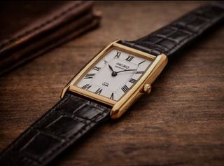 Orologio Seiko Vintage Rettangolare Oro
