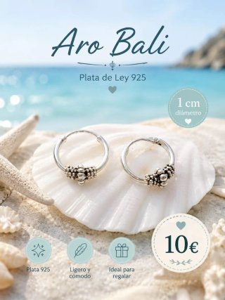 Pendientes Aro Plata de Ley