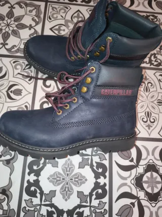 Botas Caterpillar Hombre Azul
