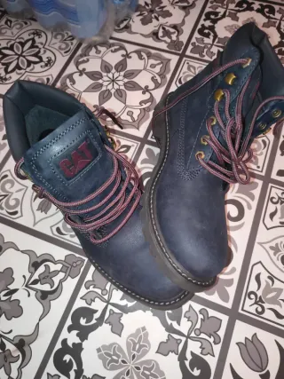 Botas Caterpillar Hombre Azul
