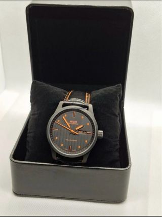 🇨🇭Reloj Mido Automático Multifort Negro Naranja