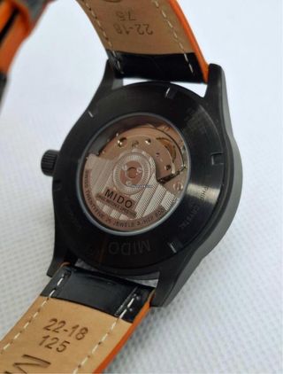🇨🇭Reloj Mido Automático Multifort Negro Naranja