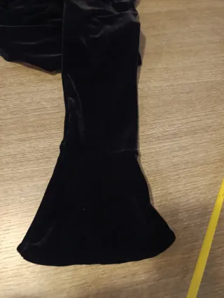 Camicia velluto nera donna GROSH bottoni oro