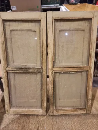 Ventanas con contra ventanas de madera