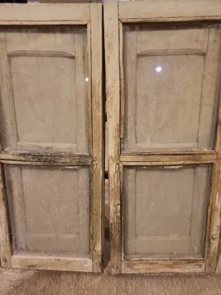 Ventanas con contra ventanas de madera